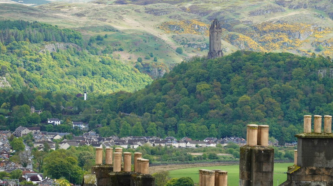 view from castle tower